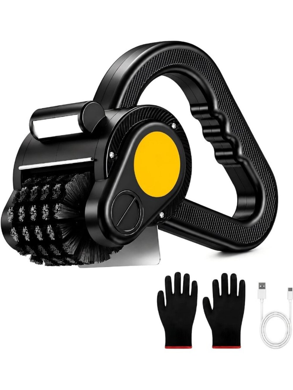 Electric Grill Brush - Powerful 300RPM, 150-Min Runtime for Backyard BBQs